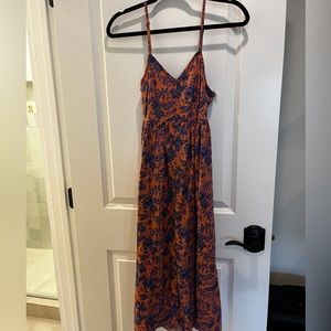 Tea length floral dress